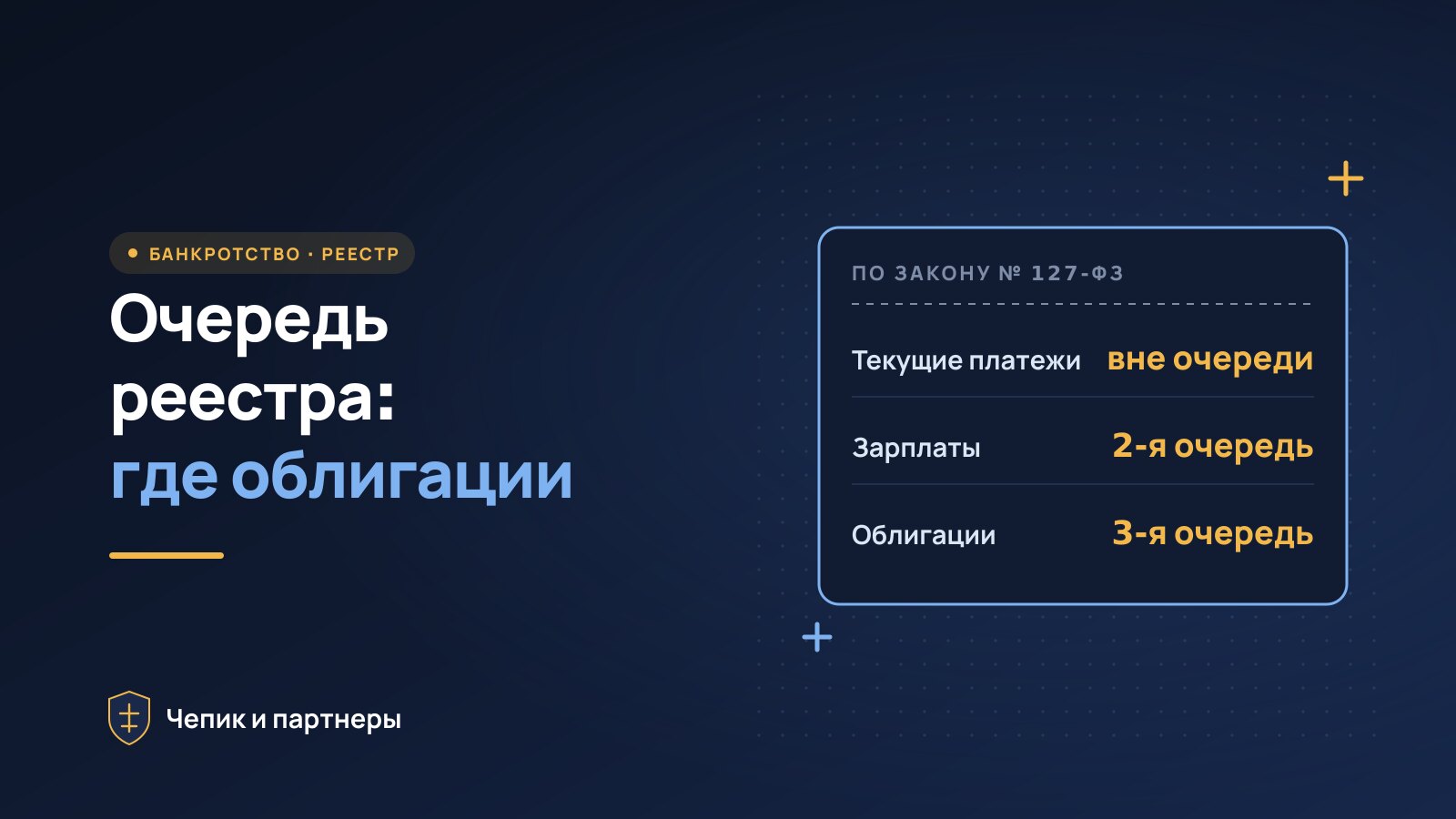 Очередь реестра требований кредиторов: где держатели облигаций