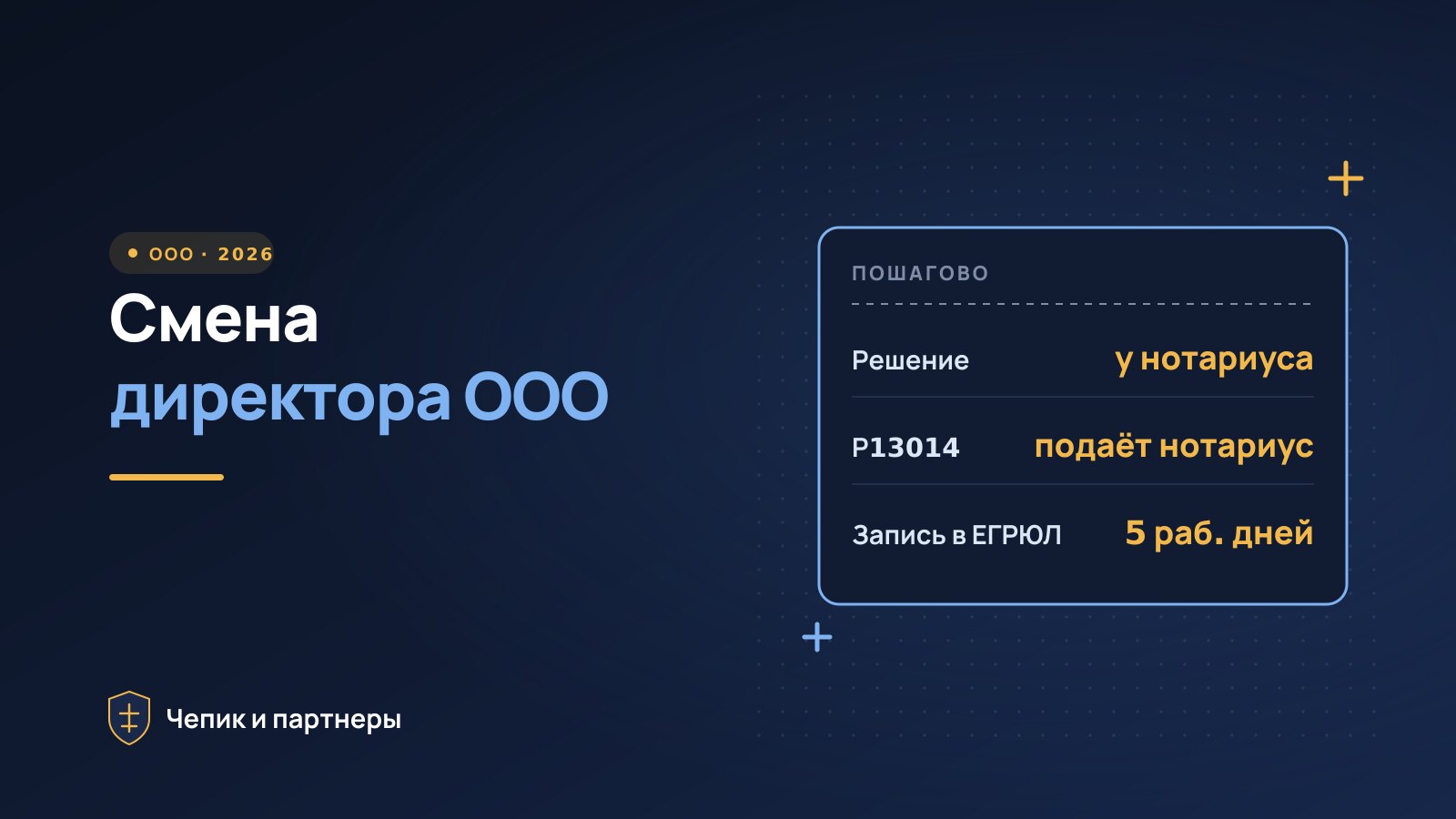 Смена директора ООО в 2026 году: пошаговая инструкция и сроки